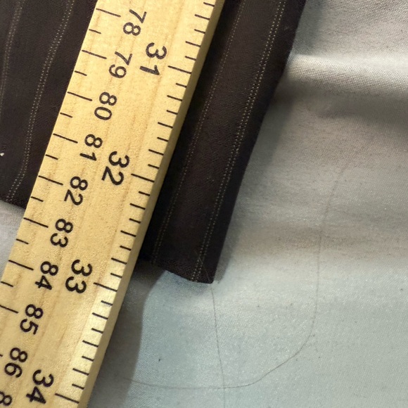 Lafayette 148 New York Brown Pinstripe Wide Leg Pants - Picture 5 of 8